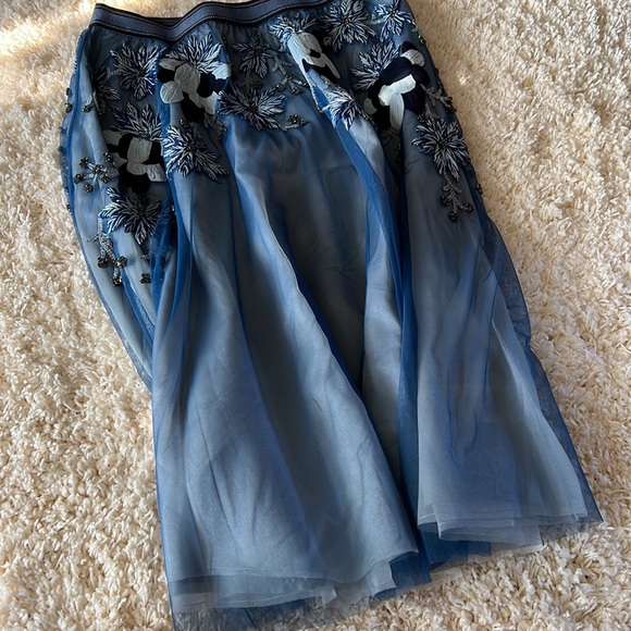 Anthropolgie tulle beaded skirt - Picture 2 of 6